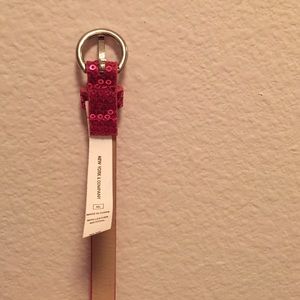 New York & Co M/L  hot pink skinny belt. 1" wide