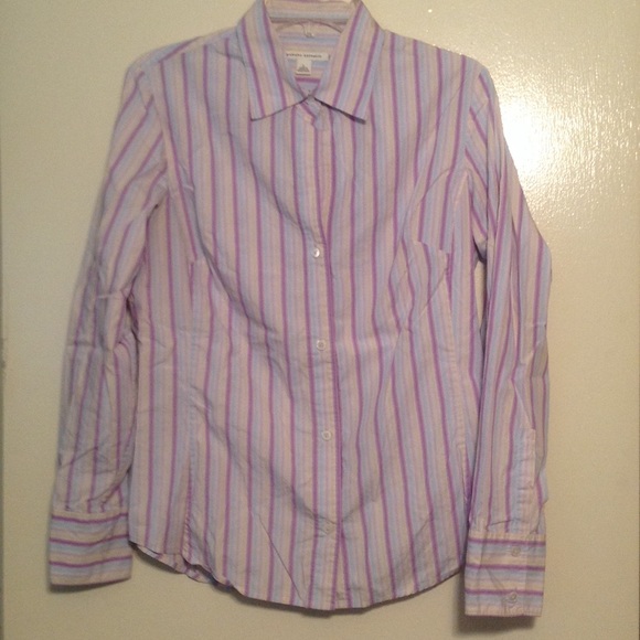 Banana Republic cotton striped shirt L