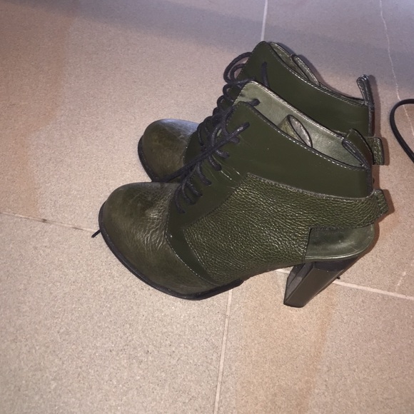 Lace Up Slingback Booties - Picture 2 of 4