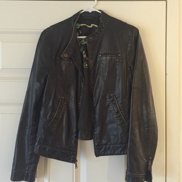 Faux Leather Jacket Size M