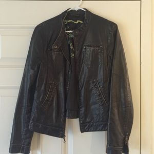 Faux Leather Jacket Size M
