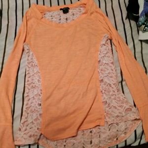 Long sleeve orange Rue 21 shirt