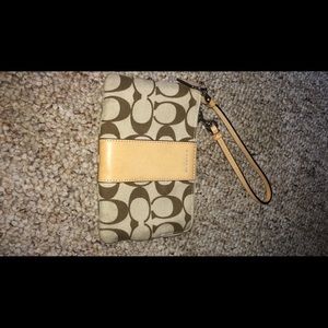 Small coach wristlet
