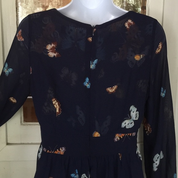 Designer Butterfly Print Midi Dress 💙💙💙 - Picture 4 of 4