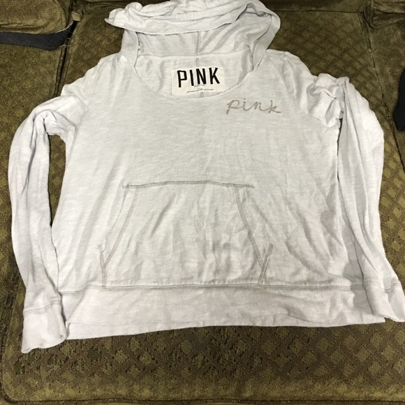 Pink VS grey lightweight hoodie