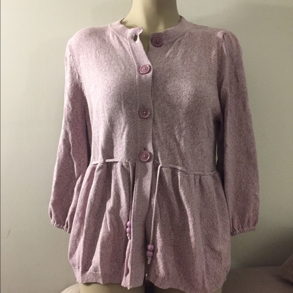 I <3 Robinson 3/4 sleeve lavender sweater