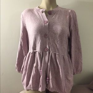 I <3 Robinson 3/4 sleeve lavender sweater