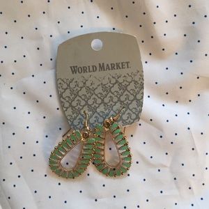 World market gold earrings