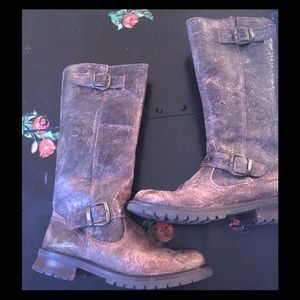 Steve Madden Hacienda distressed boots 8 HTF👍🏻