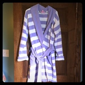 Victoria's Secret purple and white robe