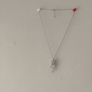 (ON SALE!!) NWOT Silver Robot Necklace