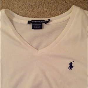 Ralph Lauren white vneck