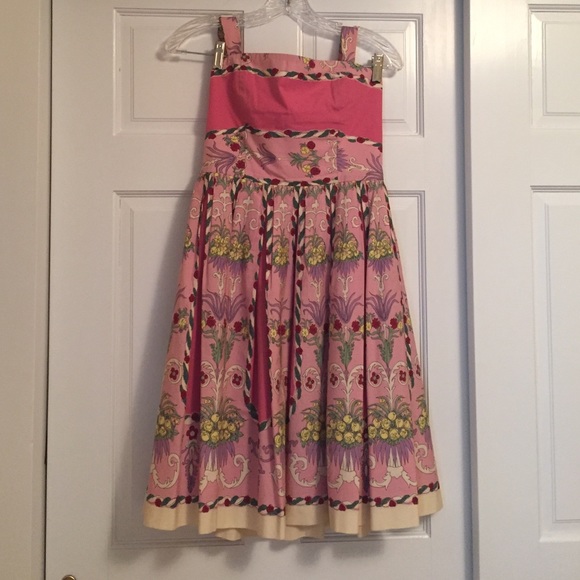 Betsey Johnson Floral Pink Garden Party Dress