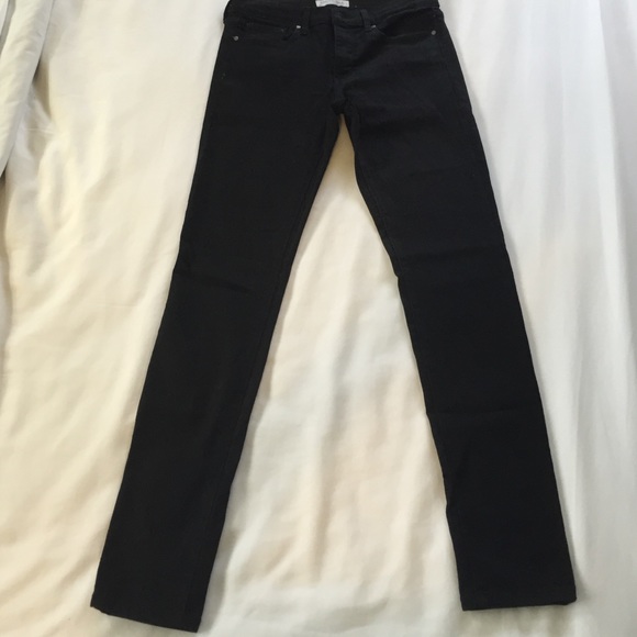 Premium black denim skinny jeans