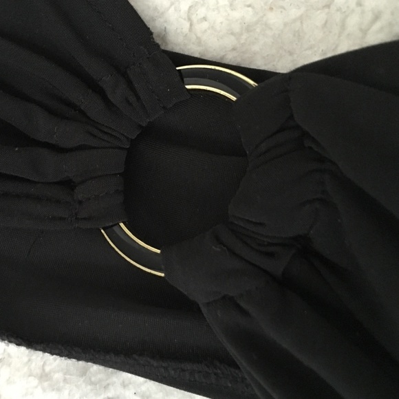 Black one shoulder top - Picture 3 of 4