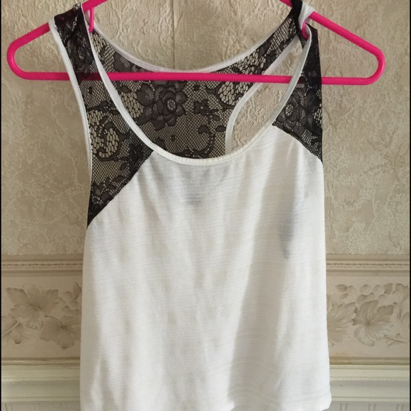 black and white tank