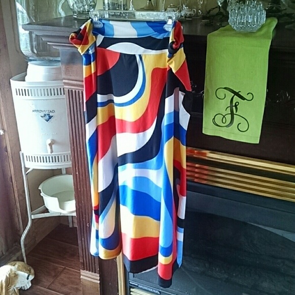 Multicolor skirt 1X Sunny Leigh