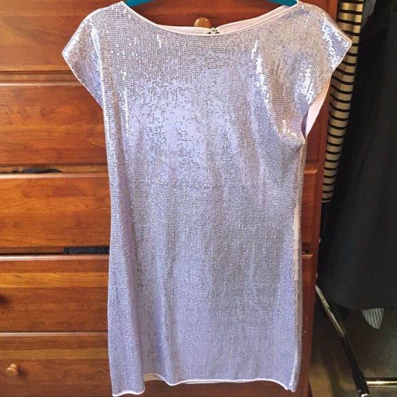 Alice & Olivia purple sequins dress