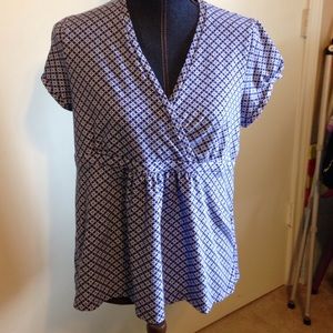 Liz Claiborne crossover knit top size XL