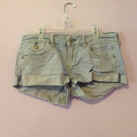 American Eagle faded striped shirts