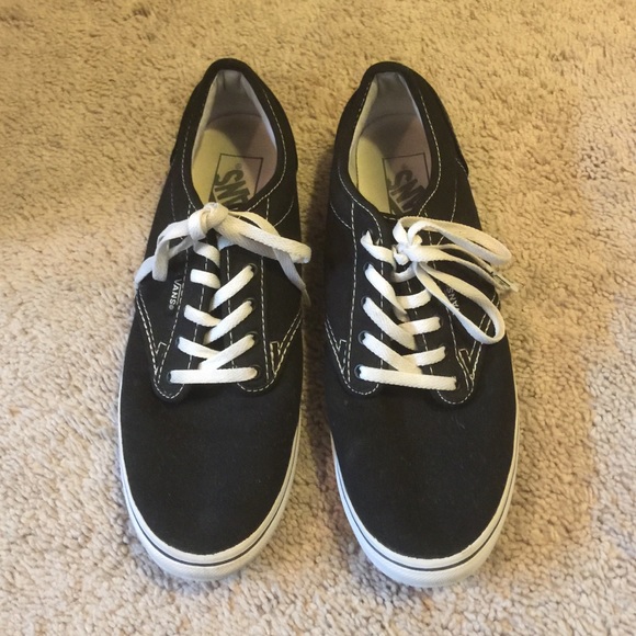 Black and white vans