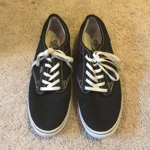Black and white vans