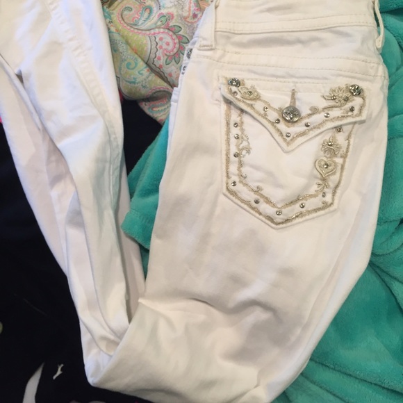 Miss Me Denim - miss me white jeans boot cut