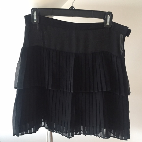 Rebecca Minkoff Black Ruffle Skirt