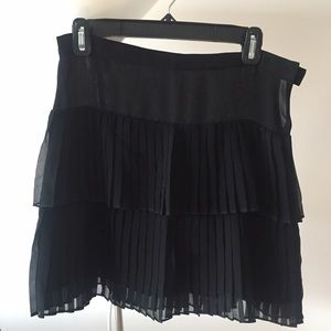 Rebecca Minkoff Black Ruffle Skirt