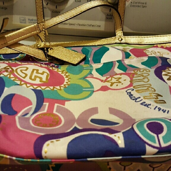 Coach purse and matching wallet
