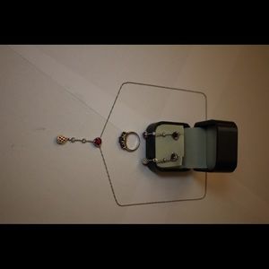 Sterling silver and rubies set!