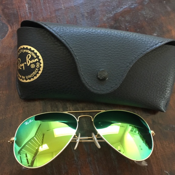 Ray ban mirrored aviators main image 4