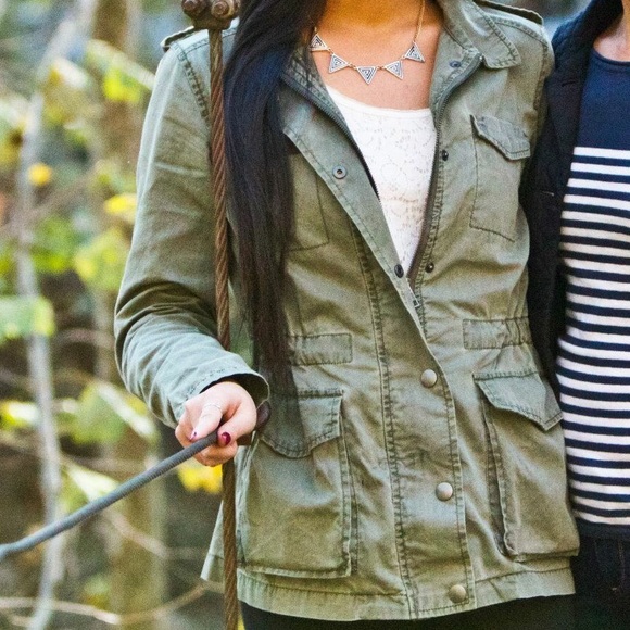 Army green jacket