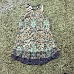 Brand new patterned shift dress