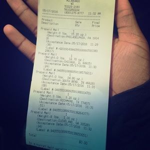PROOF OF SHIPMENTS