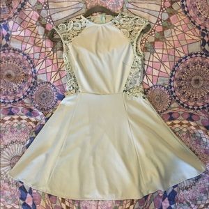 lace cut out dress