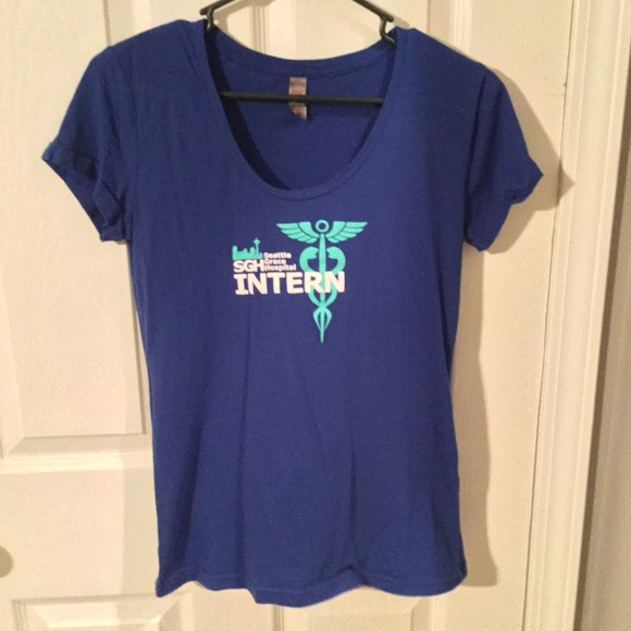 Blue tee