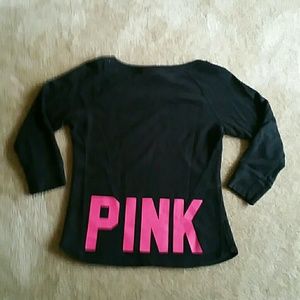 VS PINK 3/4 SLEEVE CREW