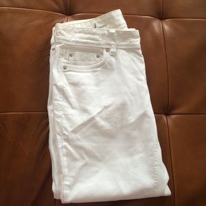 White Loft cropped jeans