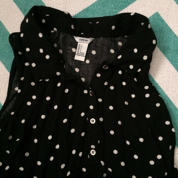 I Love H81 polka-dot collared dress - Picture 2 of 2