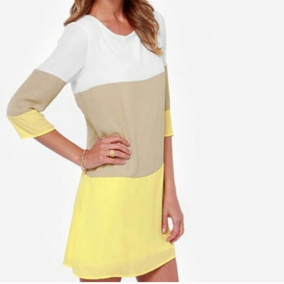 $$ 🆕 Colorblock Chic Dress - Picture 2 of 2
