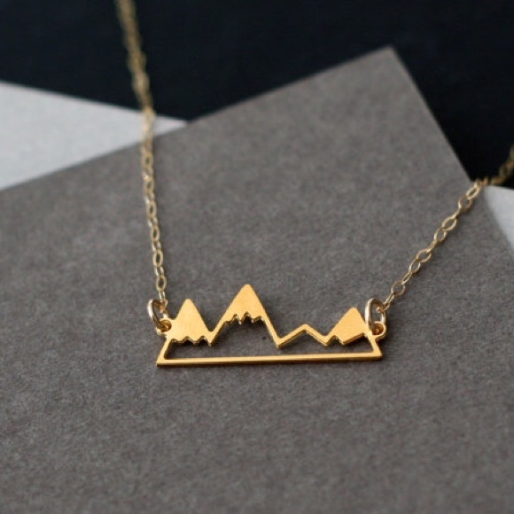 Jewelry - New Dainty Mountain Necklace - Gold