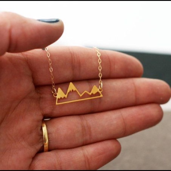 New Dainty Mountain Necklace - Gold - Picture 2 of 3