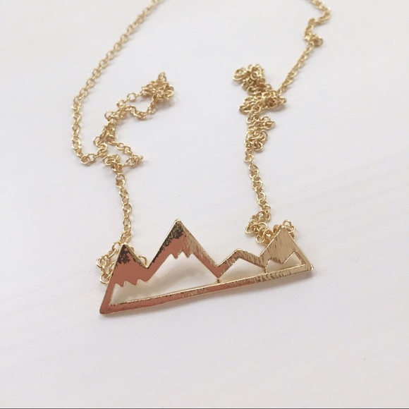 New Dainty Mountain Necklace - Gold - Picture 3 of 3