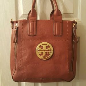 Dark tan tote