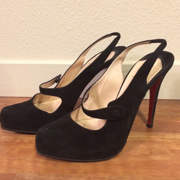 Christian Louboutin Sling Back Mary Jane Pumps
