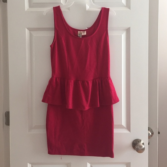 Mini dress with ruffle
