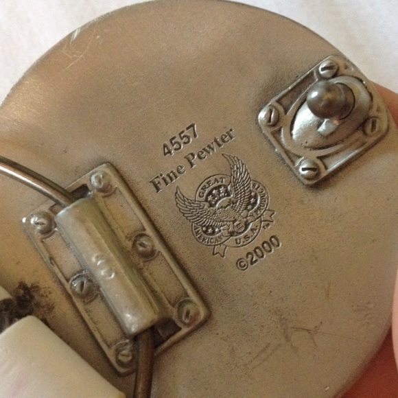 White leather wide belt - Picture 3 of 3