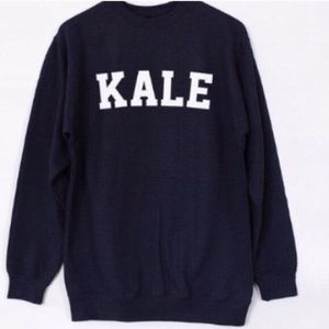 Kale navy crewneck graphic - Beyonce inspired