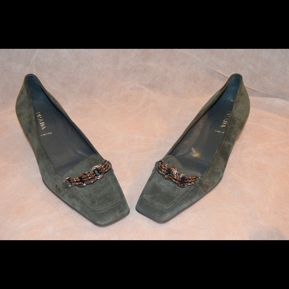 Prada Suede Kitten Heels